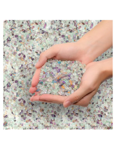 Cristales Chips de Fluorita T4U 450g para Manualidades y Acuarios