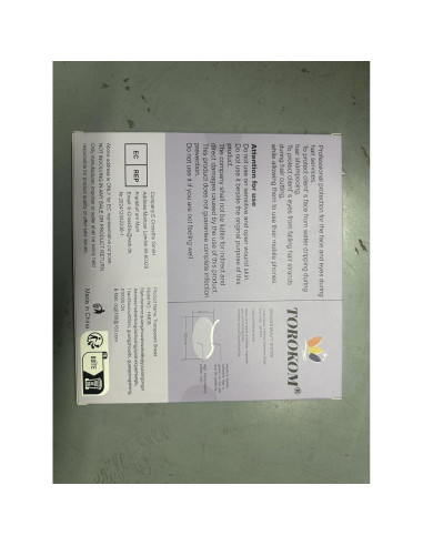 60 Protectores Faciales Desechables TOROKOM para Ducha