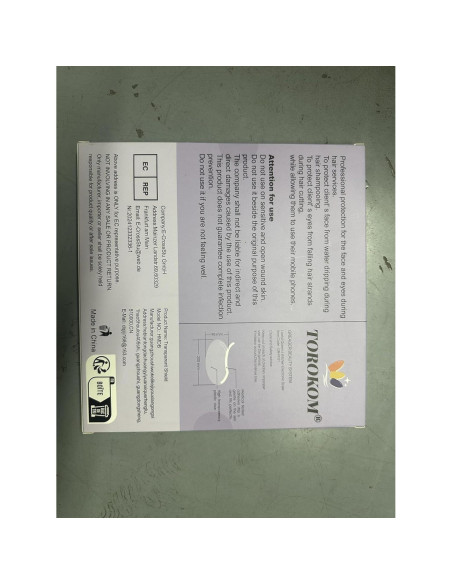 60 Protectores Faciales Desechables TOROKOM para Ducha