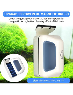 Limpiador Magnético para Acuarios BlueYu GC66 - 0.38-0.64 cm 2