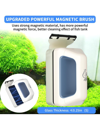 Limpiador Magnético para Acuarios BlueYu GC66 - 0.38-0.64 cm