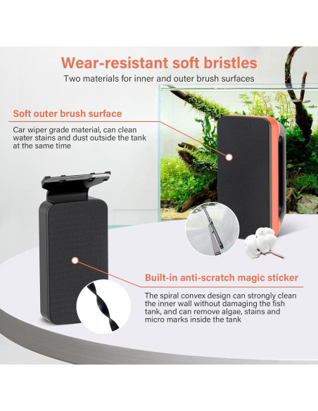 Limpiador Magnético de Cristal Hygger para Acuario - Tamaño M Limpiador Magnético de Cristal Hygger para Acuario - Tamaño M