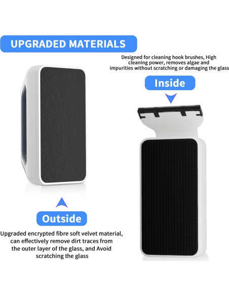 Limpiador Magnético para Acuarios BlueYu GC66 - 0.38-0.64 cm