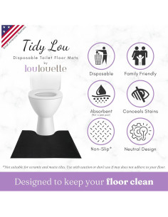 Alfombrillas Desechables para Inodoro Tidy Lou - Paquete de 25 2
