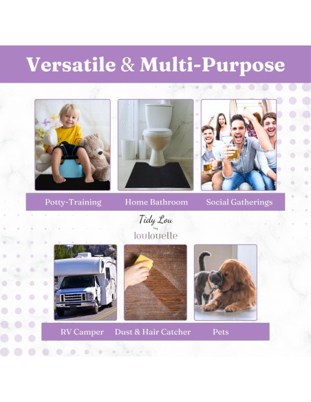 Alfombrillas Desechables para Inodoro Tidy Lou - Paquete de 25