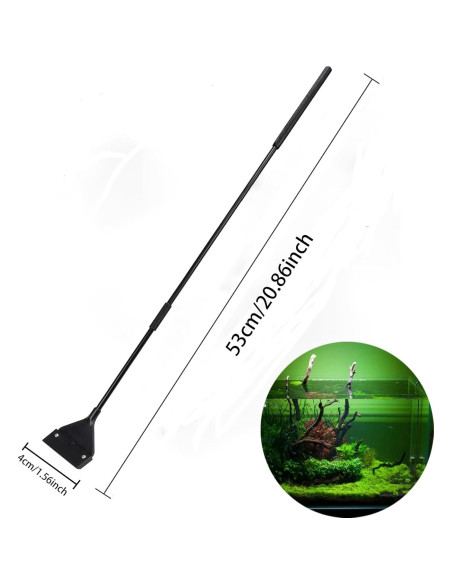 Raspador de Algas GZTFPQ para Acuarios de Vidrio con 5 Cuchillas