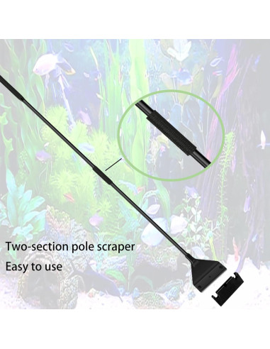 Raspador de Algas GZTFPQ para Acuarios de Vidrio con 5 Cuchillas