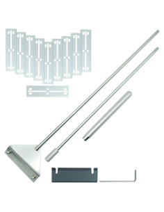 Raspador de Algas Acero Inoxidable TEXNINC 63.5cm con 10 Cuchillas