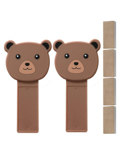 Elevadores de Tapa de Inodoro Cartoon WOHPNLE Oso Grizzly 2 Pcs