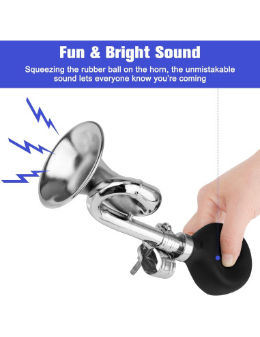 Trompeta de Bicicleta Coolrunner Retro de Metal 18 cm