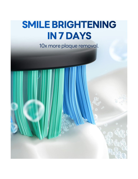 Cepillo de dientes eléctrico Bymore Sonic Negro 5 modos 330 días
