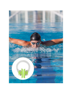 Clips de Nariz de Silicona Minelife 18 Pcs Impermeables 2