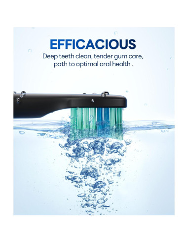 Cepillo de dientes eléctrico Bymore Sonic Negro 5 modos 330 días