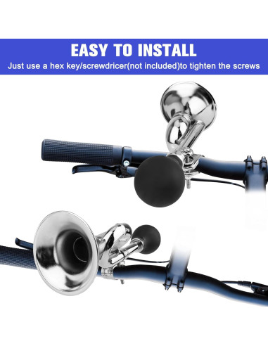 Trompeta de Bicicleta Coolrunner Retro de Metal 18 cm