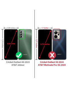 Funda TJS para Cricket Outlast y AT&T Jetmore con Soporte 2
