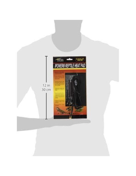 Almohadilla Térmica iPower 6x8" 8W para Reptiles y Anfibios