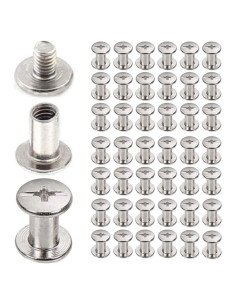 30 Tornillos Chicago Acero Inoxidable 5x20mm Megoto DIY