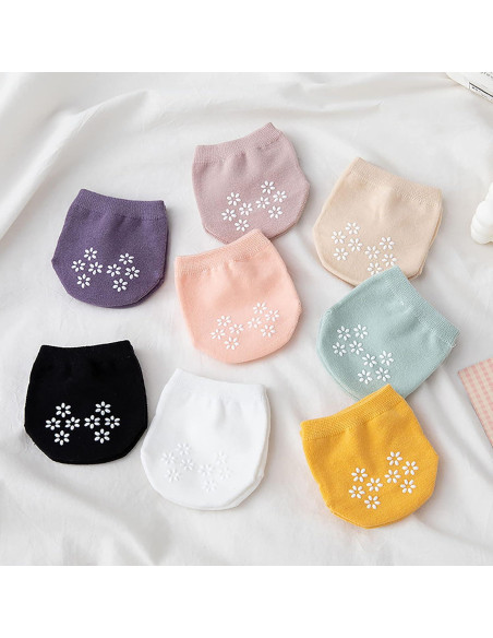 6 Pares de Calcetines Invisibles para Mujeres Antideslizantes