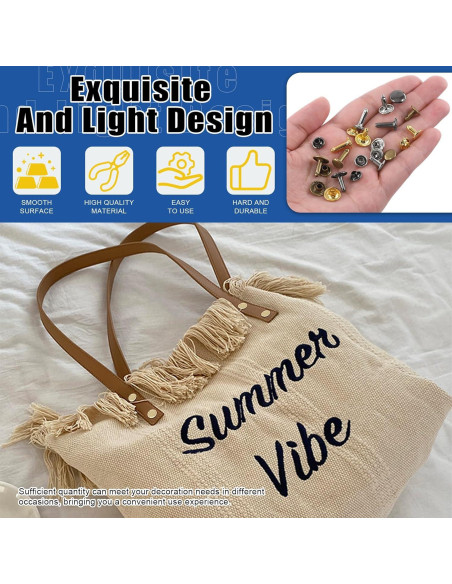 Kit de Remaches de Cuero Glarks 360 Piezas con Herramientas Kit de Remaches de Cuero Glarks 360 Piezas con Herramientas