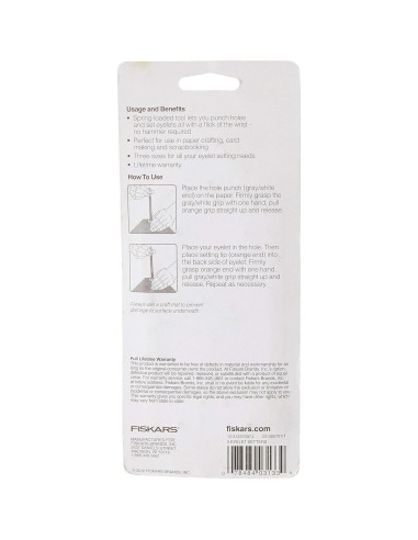 Juego de colocadores de ojales Fiskars, set 3 piezas