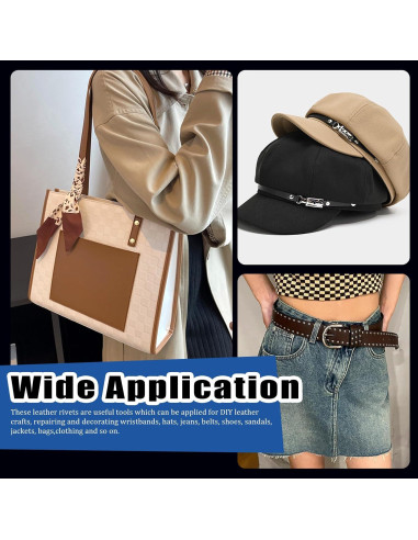 Kit de Remaches de Cuero Glarks 360 Piezas con Herramientas