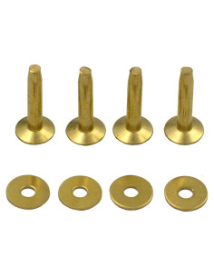 50 Remaches de Latón Macizo Tamaño 12 19mm + Arandelas DGOL