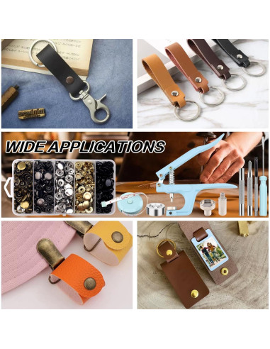 Kit de 514 Piezas Broches a Presión XRIHSNAVI 15mm con Alicates