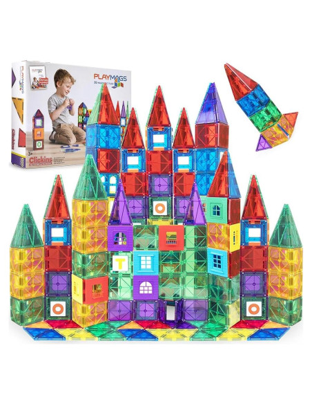 Playmags Set de Azulejos Magnéticos 100 Piezas para Niños 1-5 Años