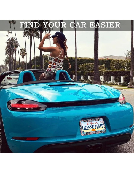 Marcos de Placas de Licencia HCSS - Paquete de 2, Aluminio, 30.5x15.2 cm