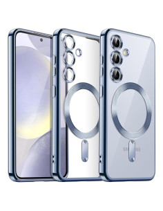 Funda Transparente JETech para Samsung Galaxy S24 6.2" TPU Azul