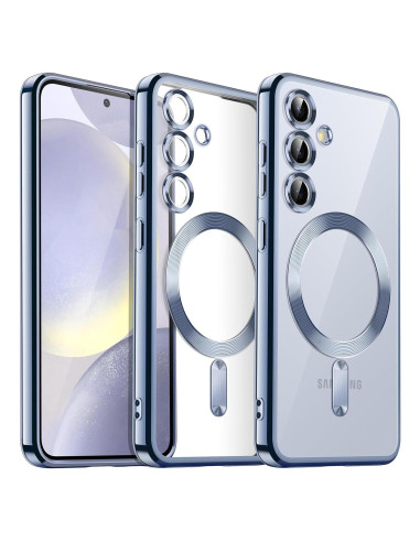 Funda Transparente JETech para Samsung Galaxy S24 6.2" TPU Azul