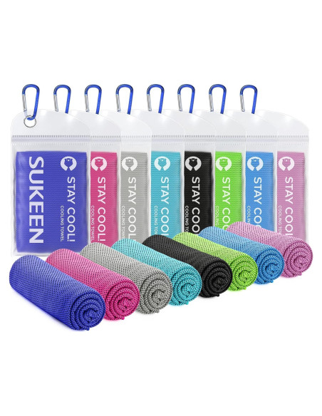 Toalla Enfriadora Sukeen 101.6x30.5 cm Microfibra Deportiva
