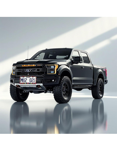 Marcos de Placas de Licencia PINFFSHU 2 Pcs Flores Coloridas 31.5x16.2 cm