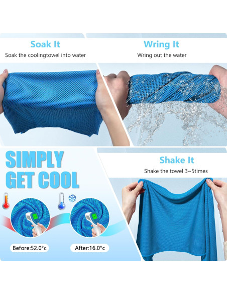 4 Toallas Enfriadoras PAWPRO Multicolor para Gimnasio y Yoga