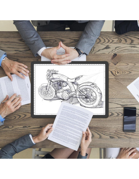 Almohadilla de Luz A4 TOHETO Recargable LED 9000 Lux Negra