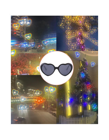 20 Pares de Gafas de Sol Corazón UV400 para Fiestas