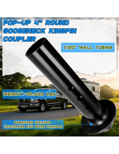 Adaptador Gooseneck a 5ta Rueda Hezaosth - 30,000 lbs