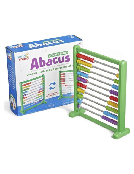 Ábaco Doble Cara Hand2Mind para Matemáticas - 100 Cuentas