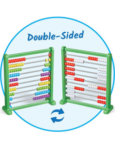 Ábaco Doble Cara Hand2Mind para Matemáticas - 100 Cuentas 2