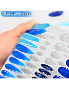 Moldes de Silicona para Pendientes ZQYSING 41 Formas DIY 2