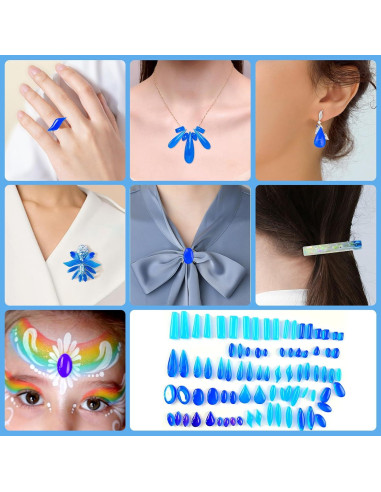 Moldes de Silicona para Pendientes ZQYSING 41 Formas DIY