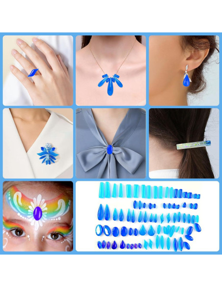 Moldes de Silicona para Pendientes ZQYSING 41 Formas DIY