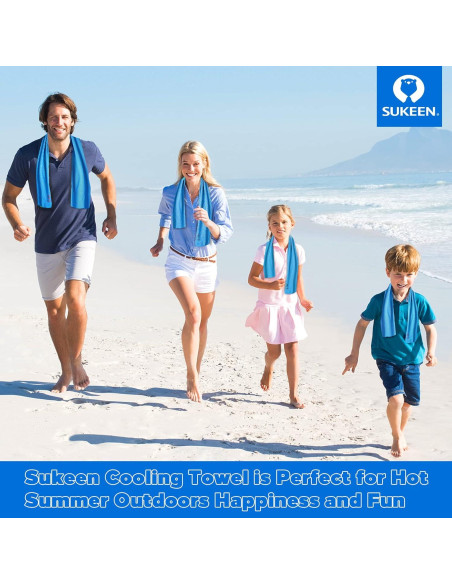 Toalla Enfriadora Sukeen 101.6x30.5 cm Microfibra Deportiva