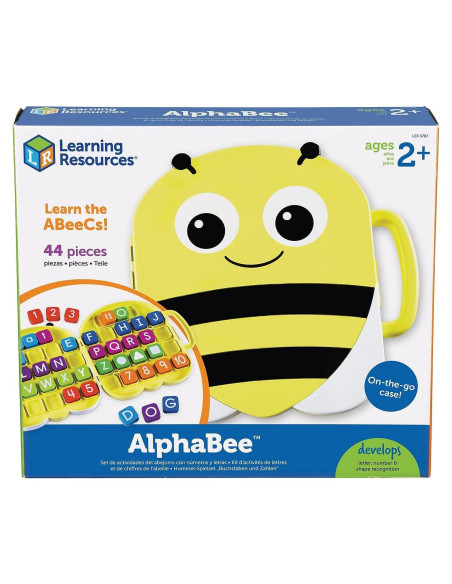 Conjunto de Aprendizaje AlphaBee Learning Resources - Letras, Números y Formas