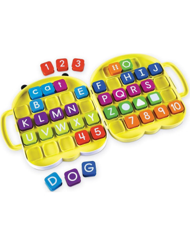 Conjunto de Aprendizaje AlphaBee Learning Resources - Letras, Números y Formas