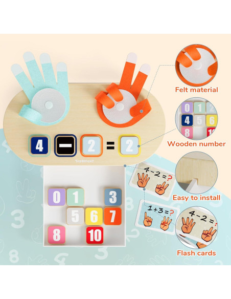 Juguete Educativo de Números TOP BRIGHT para Niños 3+