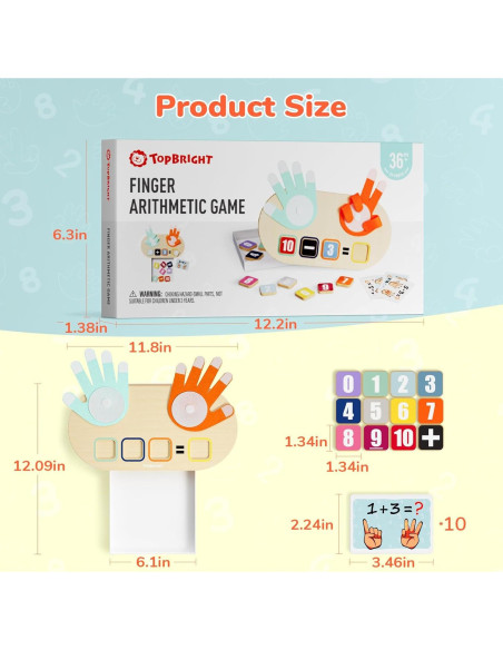 Juguete Educativo de Números TOP BRIGHT para Niños 3+