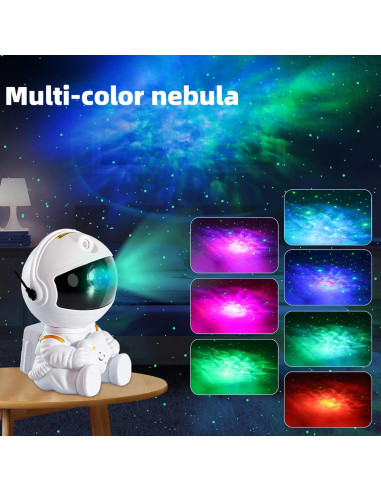 Proyector Nocturno Infantil HoneyHu - Luz Galáctica 8 Colores
