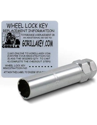 Cierre de Rueda Gorilla 21631BC Cromo Negro 12mm x 1.50