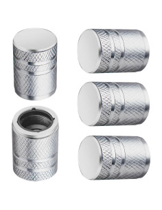 Tapas de Válvula de Neumático BAURATTI - Paquete de 5 - Metal y Plástico
